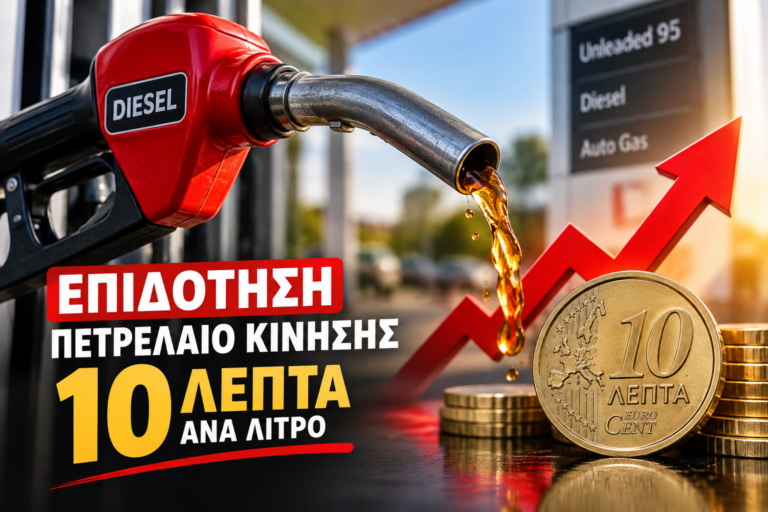 Πετρέλαιο κίνησης: Συνεχίζεται και τον Σεπτέμβριο η επιδότηση των 10 λεπτών ανά λίτρο
